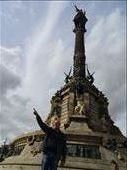 Christopher at Christopher Columbus monument: by supergg, Views[388]