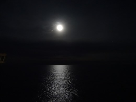 Full moon on the Med