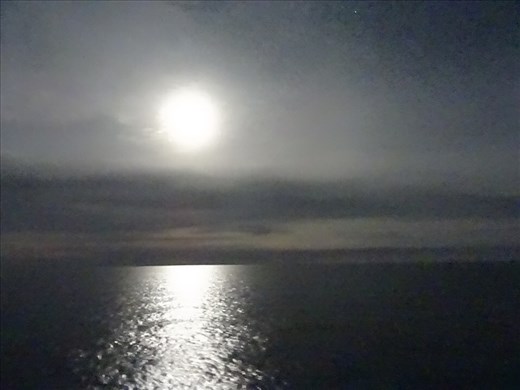 Full moon on the Med