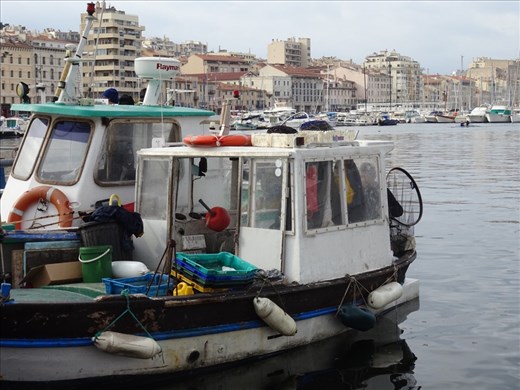 Little wooden boat in Marseilles