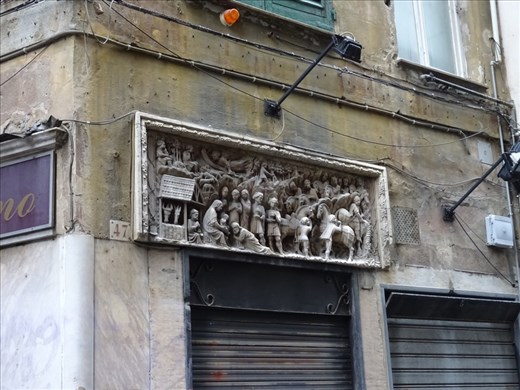 Carved frieze in Genoa street