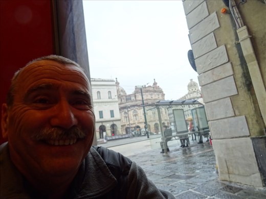 Cappuccino time beside Piazza de Ferrari