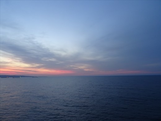 Heading in to Port of Civitavecchia. Our last morning at sea