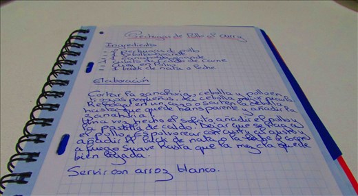 Hand-writen by my mom