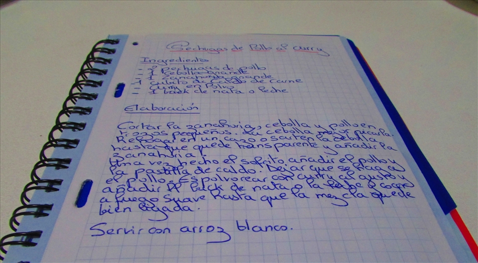 Hand-writen by my mom