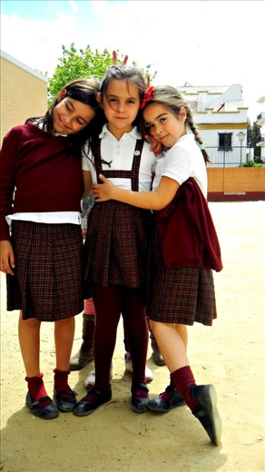 These three little girls are students at this public school a couple blocks from my college where I would volunteer to teach English to them. The three musketeers where so willing to learn, such sweet girls.