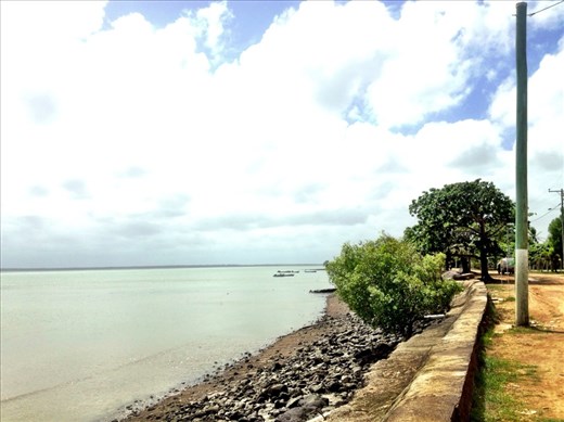 From the shores of Saibai looking toward PNG in the background