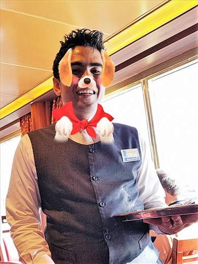 Ady, from Bali, was our assistant waiter. When I asked for a lemon for my water, he never forgot and brought me some every day.