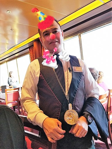 Dominique, from the Phillipines, was our wine steward.