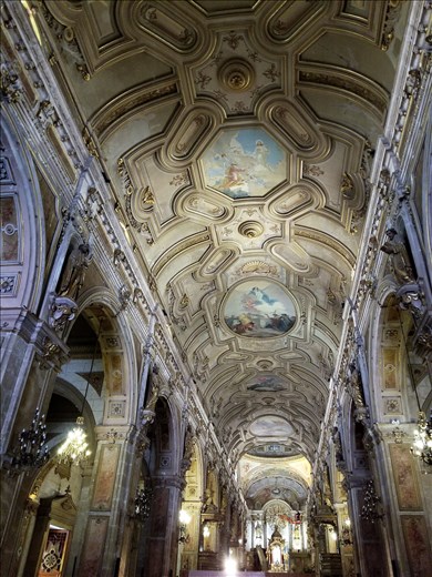The ceiling of the Metropolitan Cathedral is reputed to be the 