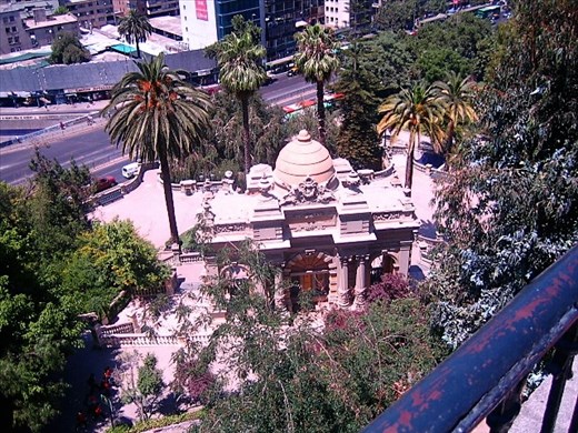 Looking down from the top of the city.