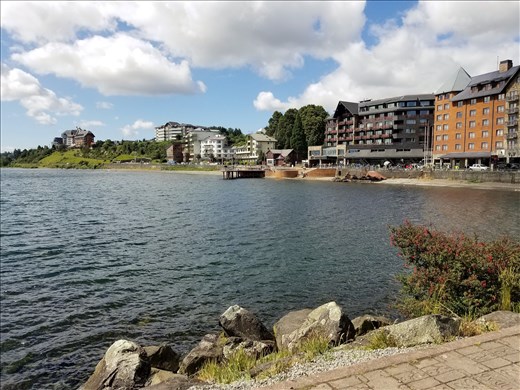 The waterfront was beautiful.