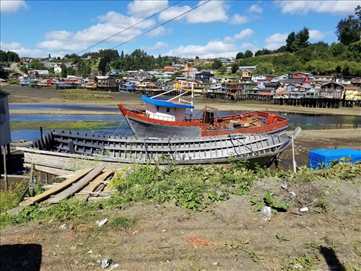 Another harbor view with old boats.