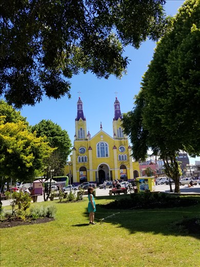 Long shot of St. Francis. That little girl was running thru a sprinkler and I couldn't get her out of the picture.