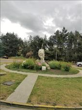 A monument to Mate, the common morning drink of Chile. Herbs are placed in a gourd with hot water and the whole family drinks from the same straw!: by suziqtn, Views[200]