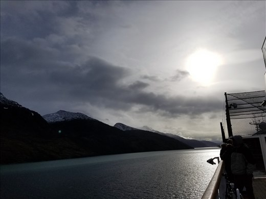 I loved the lighting here, but could not get a photo without part of the ship in it.