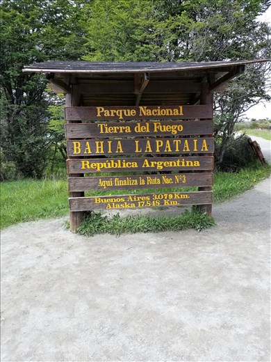 Tierra del Fuego marquee. I had to wait on 40,00 Asians to move out of my way to snap this and now I wonder why I wanted it! ha.