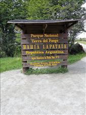 Tierra del Fuego marquee. I had to wait on 40,00 Asians to move out of my way to snap this and now I wonder why I wanted it! ha.: by suziqtn, Views[373]