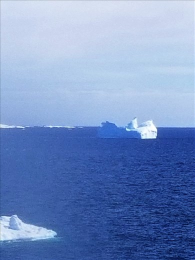 I thought the spiral shape of this iceberg was unusual.