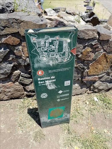 This map gives you an idea of the size of the bastion.