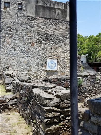 Side and walls of a house.