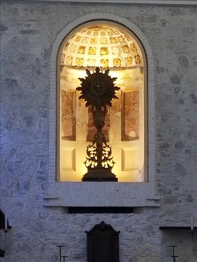 Altar inside the church.