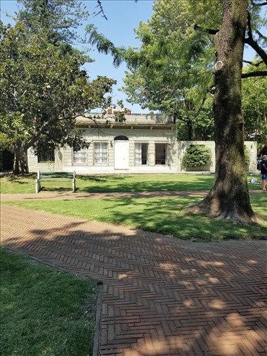 Large house near the church.