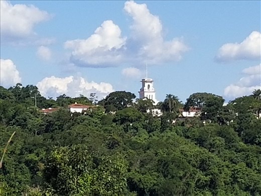 Building above Devil's Throat (the largest of the falls).