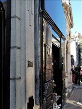 A long view of Eva Peron's grave.  In addition, many notable people, including presidents of Argentina, Nobel Prize winners, the founder of the Argentine Navy, and a granddaughter of Napoleon are buried here.: by suziqtn, Views[402]