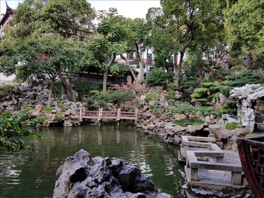 A pool in the Yu Gardens.