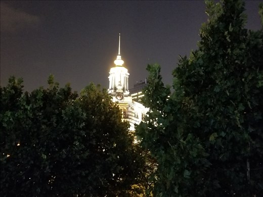 The clocktower across from the Bund.