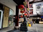 A store in the shopping district of Shanghai. Note the guard (animal) by the door!: by suziqtn, Views[232]