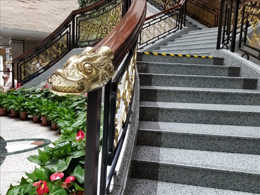 Even the bannisters in the museum were decorative!