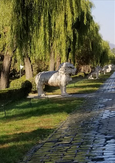 This is a long view down the Sacred Way.