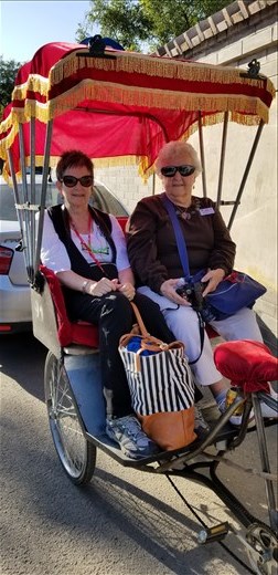 Phyllis and I taking a much deserved rest.