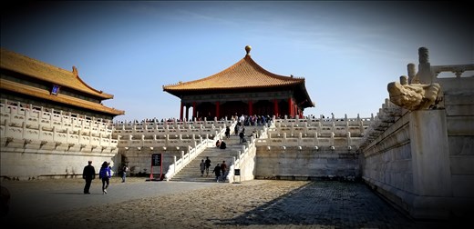 The marble carvings and stairways were indescribable.