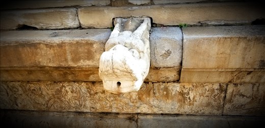 However, not only were they scaring away evil spirits, they were functional as well, for they were actually drains!