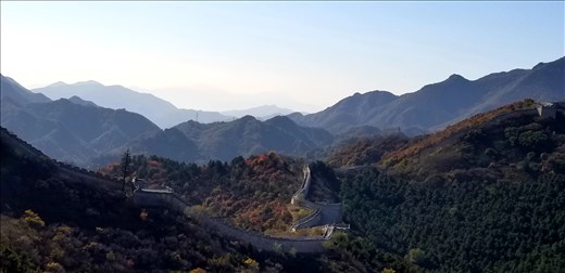 If you look closely, you can see towers along the wall.