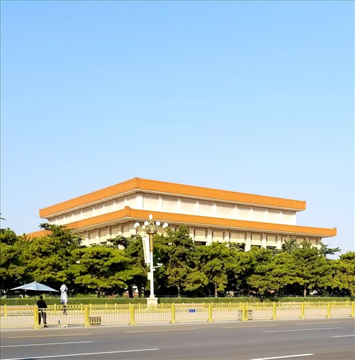 Mao's mausoleum. Surprisingly to us, the revere this man who killed millions of Chinese. They view him as their George Washington! Shocking.