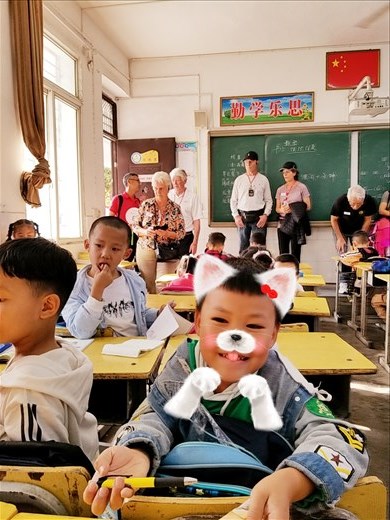 So, of course I had to take one of him with a funny face.