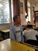 This boy seemed lost in thought amid the chaos caused by our visit.: by suziqtn, Views[242]