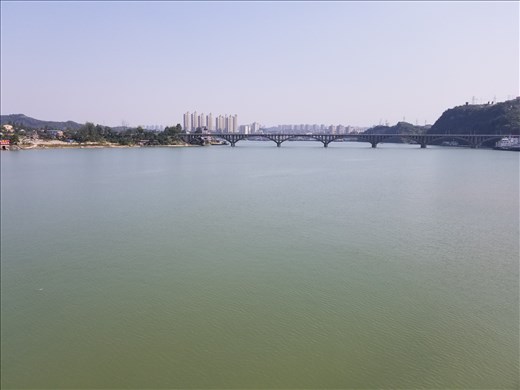 The trip along the river was very peaceful. Occasionally we'd see a city in the distance.
