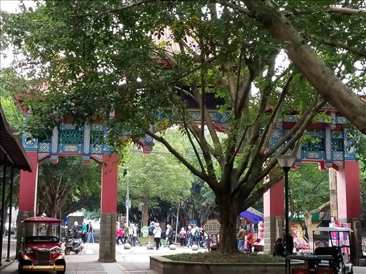 On the way to the Shibaozhai pagoda and temple, we passed through this marketplace.