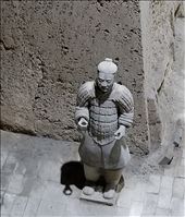 As you can see by the hands of this warrior, he was holding a weapon. They were made of wood, so also didn't survive.: by suziqtn, Views[241]