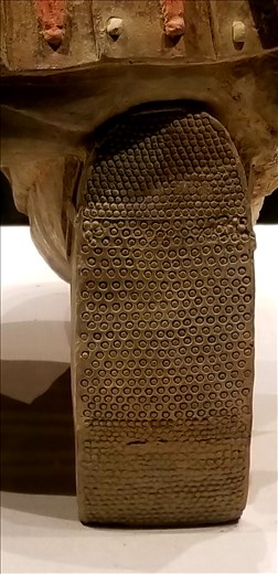 As with everything in China, the attention to detail was astronomical. The sole of the shoe of this archer was no exception.