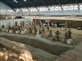 Repair work is under way toward the back of pit 1. They believe there is another pit outside this building and plan to eventually dig there. Modern technology allows them to realize when there is something underground.: by suziqtn, Views[253]