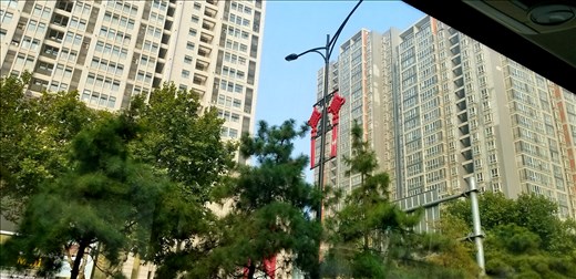 These red decorations were down miles of a main street in Xian and lit beautifully at night.