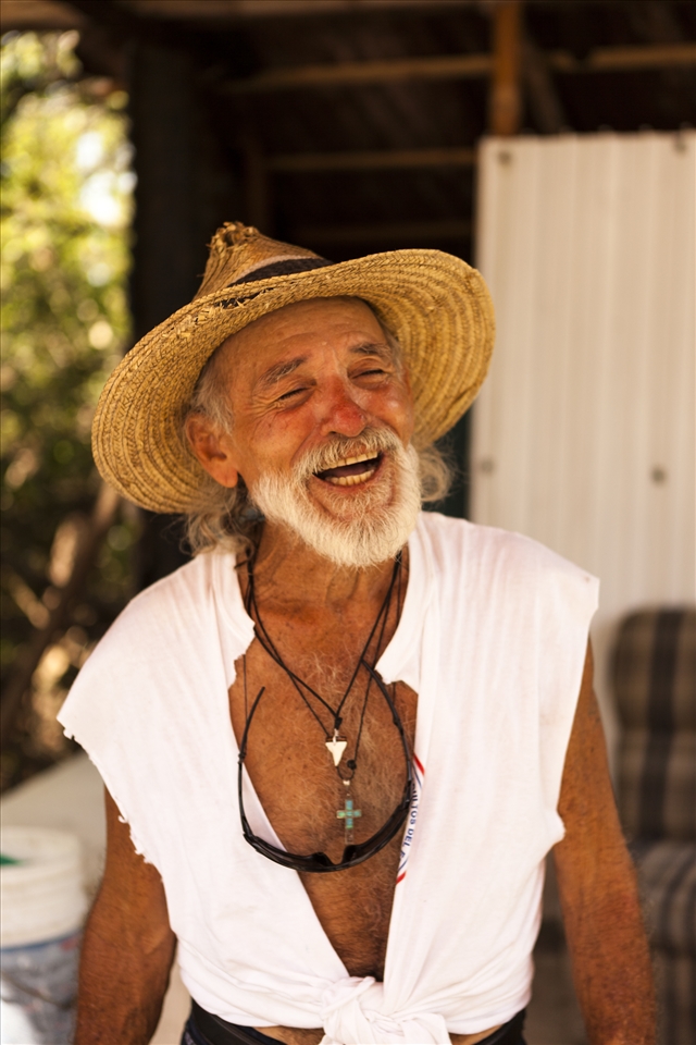 This man was certainly a character. He told me he's 'Jerry Loco', he's crazy. 