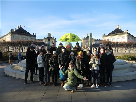 End of the walking tour in the Danish Palace