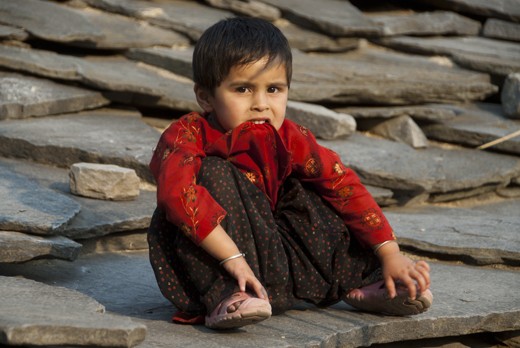 CAPTION: BORED AFTER HOMEWORK. LOCATION: DODRA KAWAR, HIMACHAL PRADESH, INDIA.